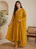 Cotton Kurti With Exquisite Multi-Color Floral Hand Embroidery On The Bodice and Sleeves