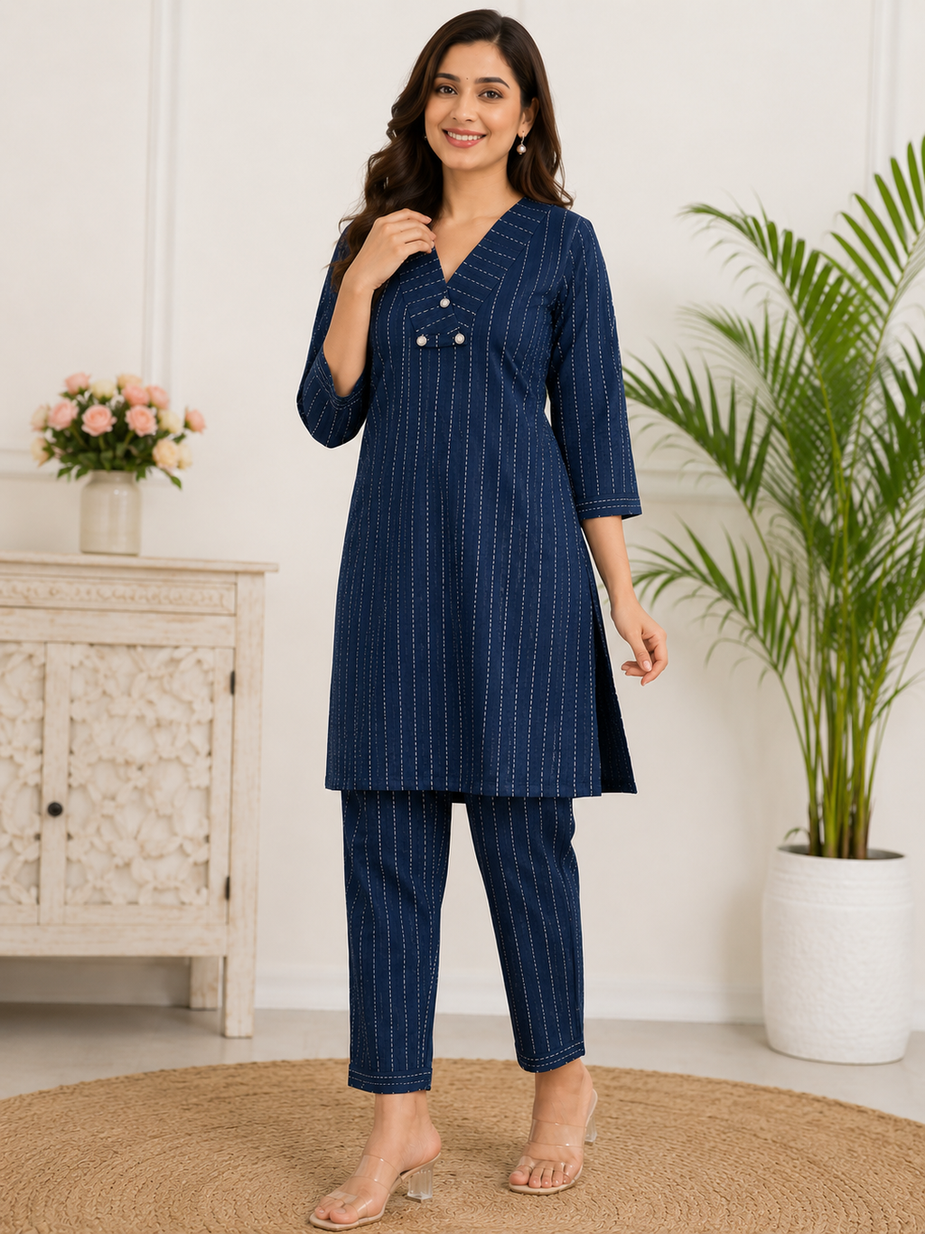 Pure Cotton Two Piece Set