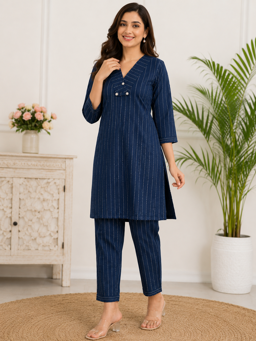 Pure Cotton Two Piece Set