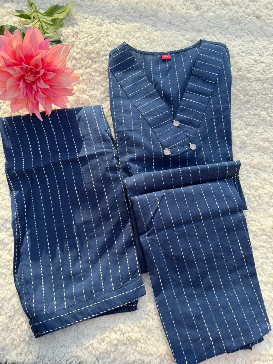 Pure Cotton Two Piece Set